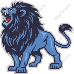 Fierce Blue Lion