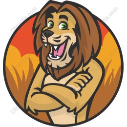 Playful Lion Mascot