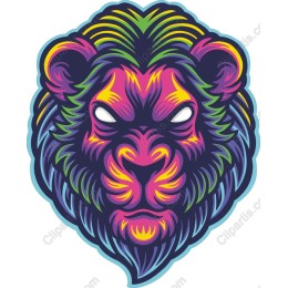 Vibrant Lion Head