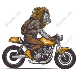 Lion Biker