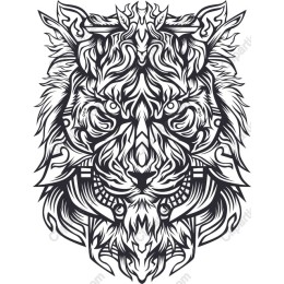 Intricate Lion Head