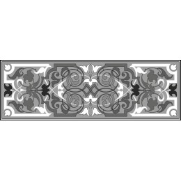 Monochrome Elegance: Intricate Floral
