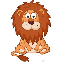 Cute Cartoon Lion