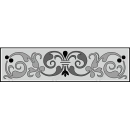 Elegant Grayscale Ornamental Border
