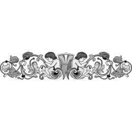Cherub Floral Ornament