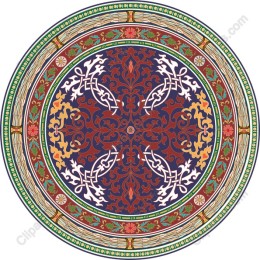Elegant Circular Floral