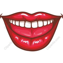 Vibrant Red Mouth
