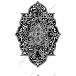 Black and White Ornamental