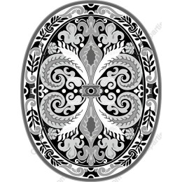 Elegant Oval Floral