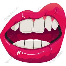 Vibrant Open Lips