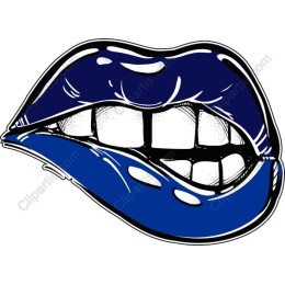 Bold Blue Lips