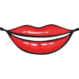 Stylish Red Lips
