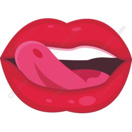 Flirty Red Lips