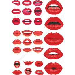Red Lips Set