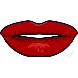 Vivid Red Lips