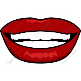 Vibrant Bold Red Mouth