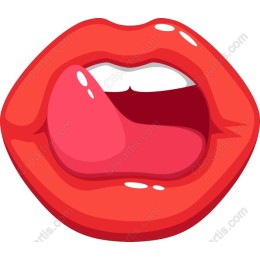 Playful Red Lips