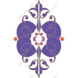 Elegant Purple Ornamental