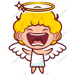 Cheerful Angel Cartoon