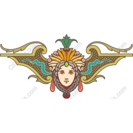 Art Nouveau Floral Elegance