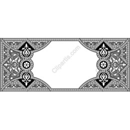 Elegant Black and White Decorative Frame