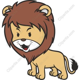 Charming Cartoon Lion