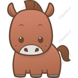 Cute Cartoon Horse