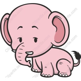 Cute Pink Elephant