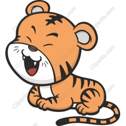Adorable Cartoon Tiger