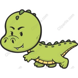 Adorable Cartoon Dinosaur