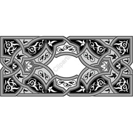 Elegant Black and Silver Ornate