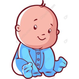 Adorable Baby in Blue Onesie
