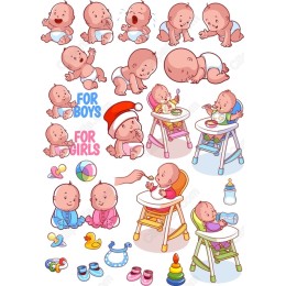 Adorable Baby Clipart Bundle