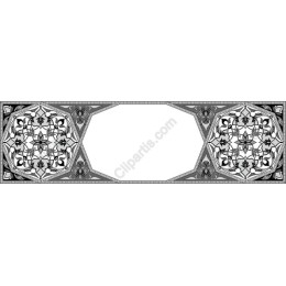 Ornate Black and White Border