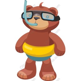 Snorkeling Bear
