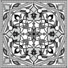 Black and White Decorative Mandala