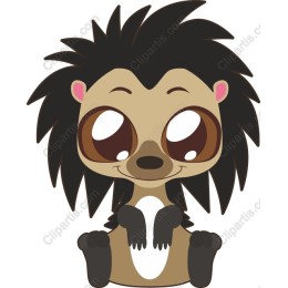Cute Cartoon Hedgehog