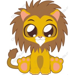 Adorable Cartoon Lion