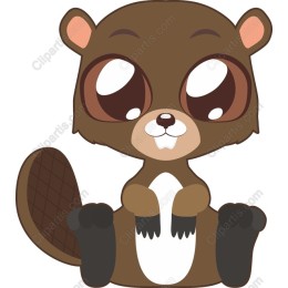 Cute Cartoon Beaver