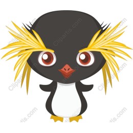 Whimsical Penguin Character