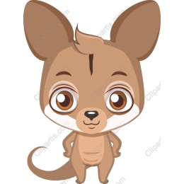 Adorable Cartoon Kangaroo