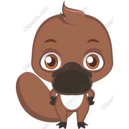 Cute Cartoon Platypus