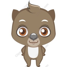 Charming Cartoon Animal Character
