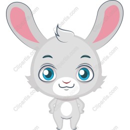 Cheerful Cartoon Rabbit