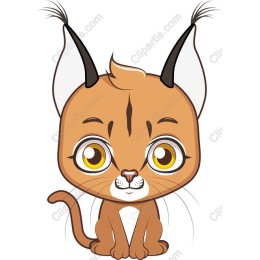 Cute Cartoon Lynx