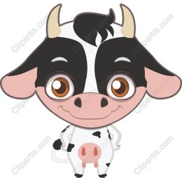 Cute Cartoon Cow