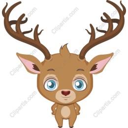 Adorable Reindeer Character
