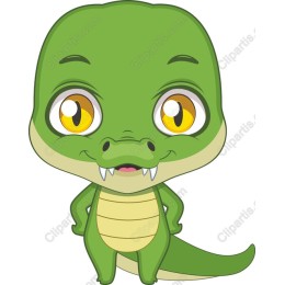 Cute Cartoon Crocodile