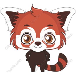 Cute Red Panda Character