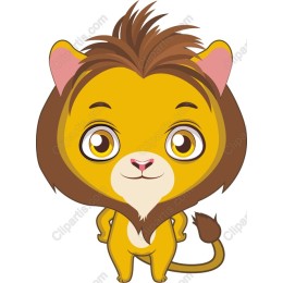 Adorable Cartoon Lion